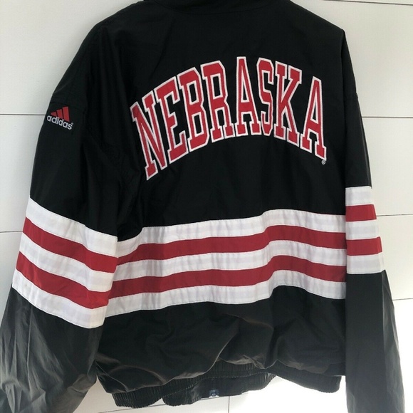 Nebraska Huskers adidas Full Zip Retro Jacket XL - Picture 1 of 2